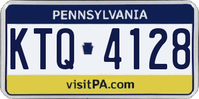 PA license plate KTQ4128