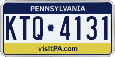 PA license plate KTQ4131