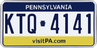 PA license plate KTQ4141