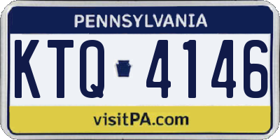 PA license plate KTQ4146