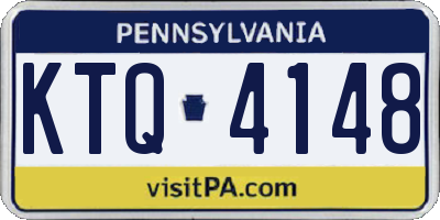 PA license plate KTQ4148
