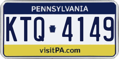 PA license plate KTQ4149