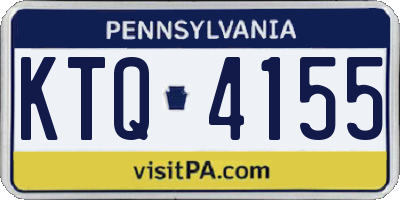 PA license plate KTQ4155