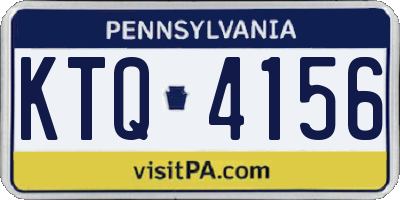 PA license plate KTQ4156