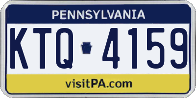 PA license plate KTQ4159