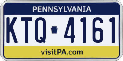 PA license plate KTQ4161
