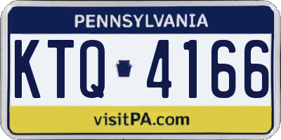 PA license plate KTQ4166