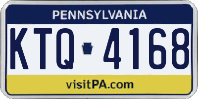 PA license plate KTQ4168