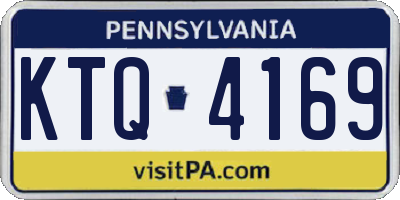 PA license plate KTQ4169