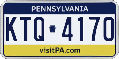 PA license plate KTQ4170