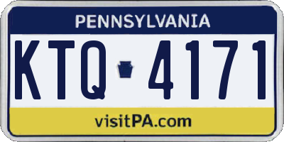 PA license plate KTQ4171