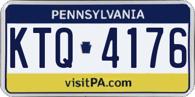 PA license plate KTQ4176