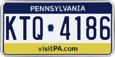 PA license plate KTQ4186