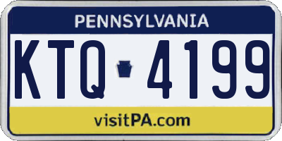PA license plate KTQ4199