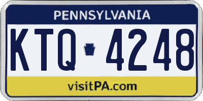 PA license plate KTQ4248
