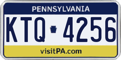 PA license plate KTQ4256