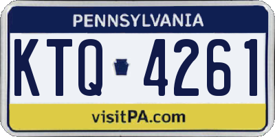 PA license plate KTQ4261