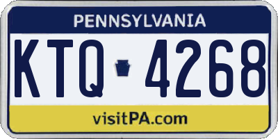 PA license plate KTQ4268