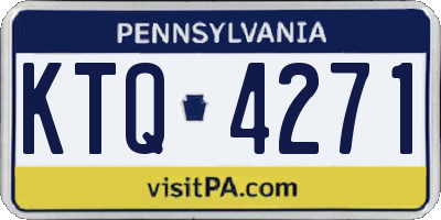 PA license plate KTQ4271