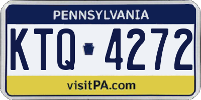 PA license plate KTQ4272