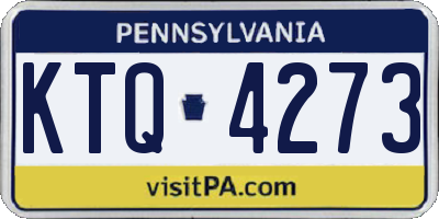 PA license plate KTQ4273