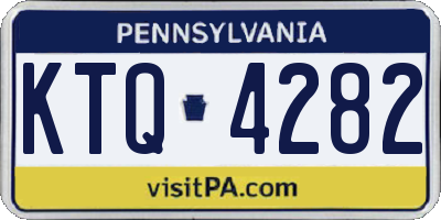 PA license plate KTQ4282
