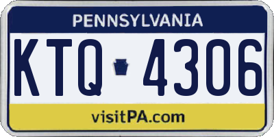 PA license plate KTQ4306