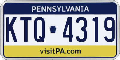 PA license plate KTQ4319