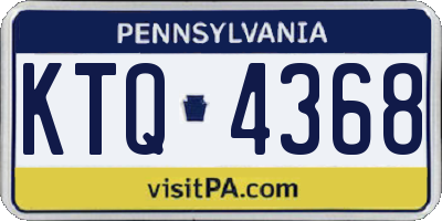 PA license plate KTQ4368