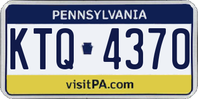 PA license plate KTQ4370