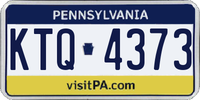 PA license plate KTQ4373