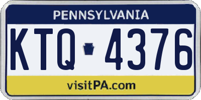 PA license plate KTQ4376