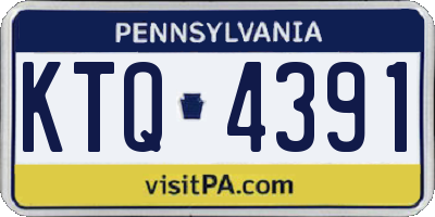 PA license plate KTQ4391