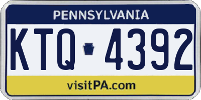 PA license plate KTQ4392