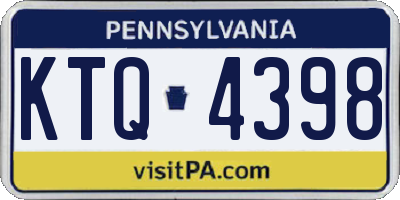 PA license plate KTQ4398