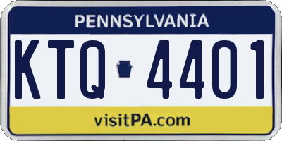 PA license plate KTQ4401
