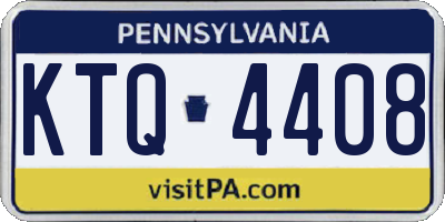 PA license plate KTQ4408