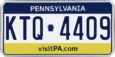 PA license plate KTQ4409