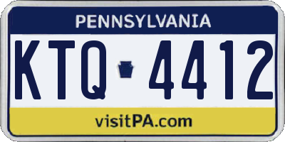 PA license plate KTQ4412