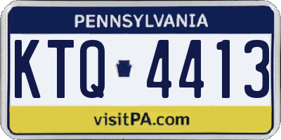 PA license plate KTQ4413