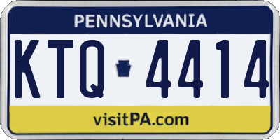 PA license plate KTQ4414
