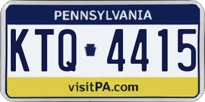 PA license plate KTQ4415