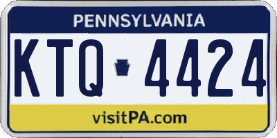 PA license plate KTQ4424