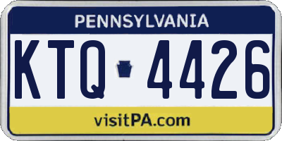 PA license plate KTQ4426