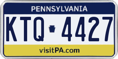 PA license plate KTQ4427
