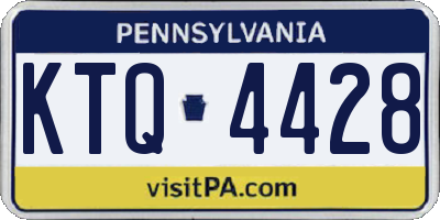 PA license plate KTQ4428