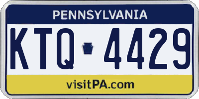 PA license plate KTQ4429