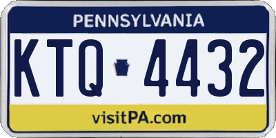 PA license plate KTQ4432