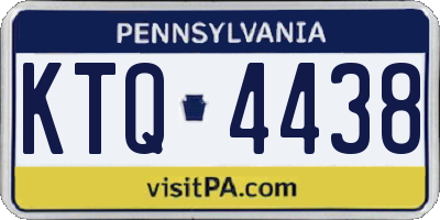 PA license plate KTQ4438