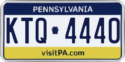 PA license plate KTQ4440